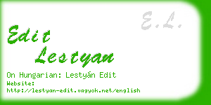 edit lestyan business card